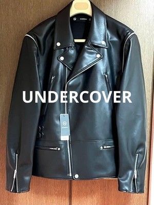 GU Undercover 2-Way Leather Rider Jacket New Unused Light & Waterproof JAPAN