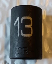 MATCO TOOLS  "ADV" BP13M6V, 3/8" DRIVE, 13MM. IMPACT SOCKET, SHALLOW, 6 POINT.