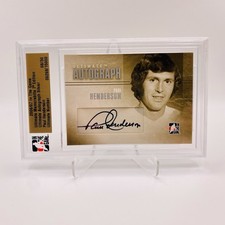 2006-07 ITG Ultimate Memorabilia Jerseys Autographs Silver - Paul Henderson /50