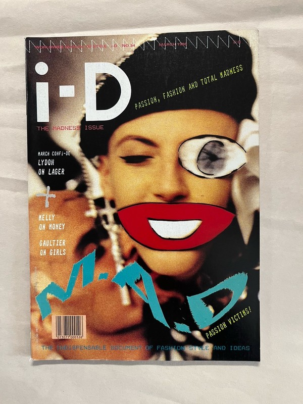 i-D Magazine No. 34 March 1986. "The Madness Issue" John Lydon Interview NM
