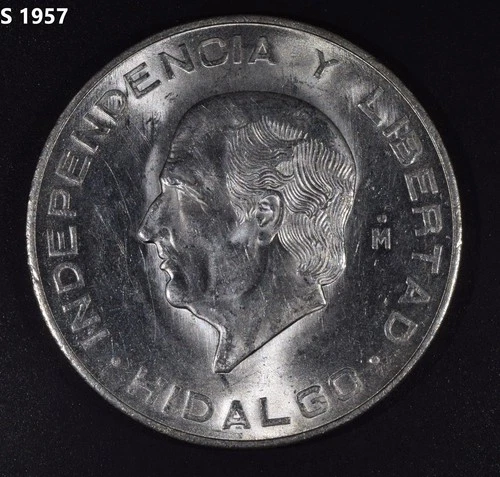 1956 Mexico 10 Pesos Silver — photo from the most recent tracked eBay sale