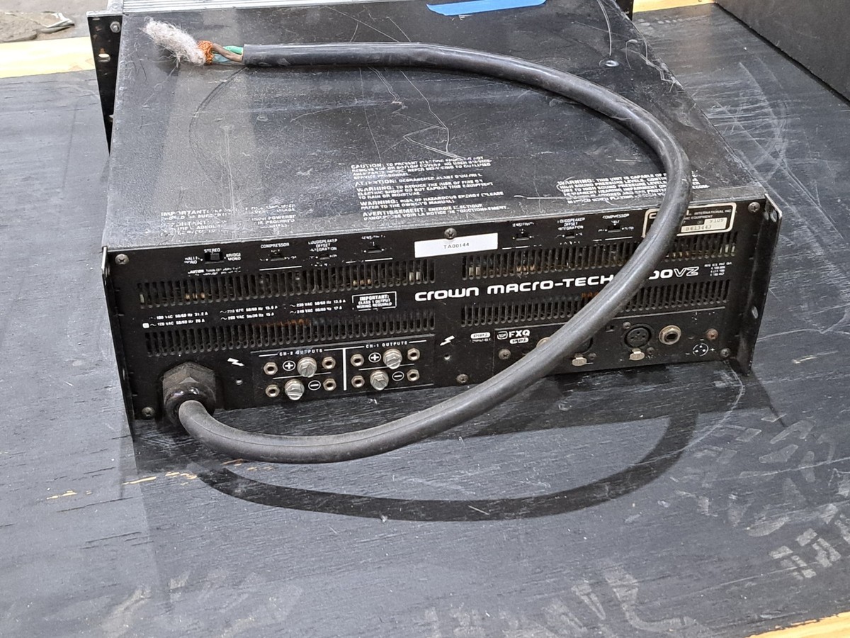 Crown Macro-Tech 5000vz MA-5000VZ Macrotech 5000W | eBay