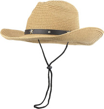 Straw Western Cowboy Hat Toddlers Summer Sun Hat Western Cowgirl for 2-9Y