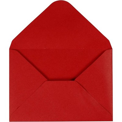 Creativ Company 217013 Briefumschläge rot (C6 (114 x 162 mm), rot, 160 mm, 11,5