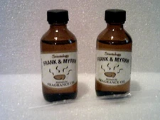 Scentolgy *Frank & Myrrh* two  2oz Bottles of  Fragrance Oil  Made in USA 2pk
