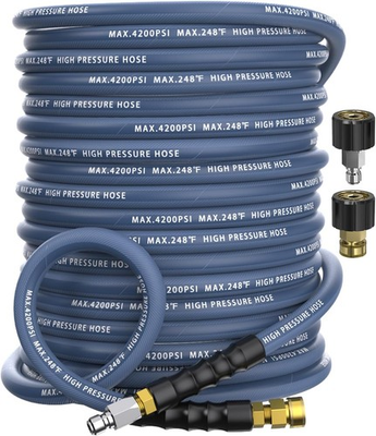 #ad #ad Pressure Washer Hose 100FT 4200PSI Steel Braided $181.69