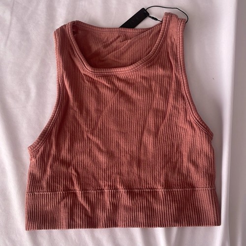 Skims Stretch Rib High Neck Bra Sz Small NWT