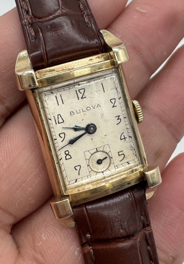 Vintage BULOVA Excellency Gold Filled Manual Wind Sub second Men's