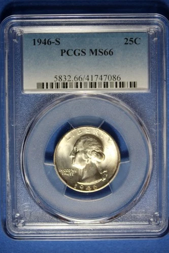 1946 S PCGS MS66 Washington Quarter #B50681