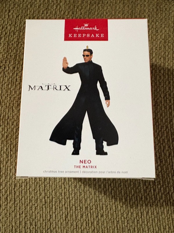 2022 The Matrix Neo Hallmark Keepsake Christmas Ornament Keanu Reeves NEW