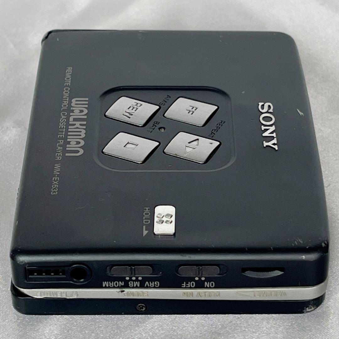 SONY WM-EX633 Walkman Cassette Player Black Energization OK JAPAN