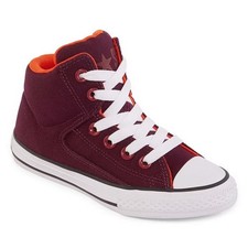 Converse All Star High Street Kids Sneakers, Dark Sangria/Bold Orange - 4