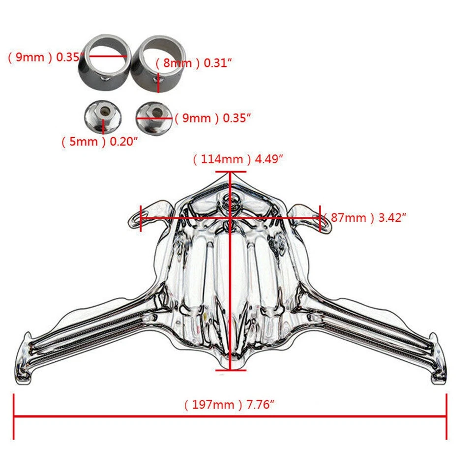Chrome Tappet Block Accent Cover Fit for Harley Twin Cam Street Glide Road King Foto 2 de 4