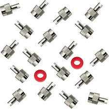 Heavy-duty Chrome Tire Valve Caps 25 Pack With O-ring Seal For Dust Proof And Heavy-duty Chrome Tire Valve Caps 25 Pack With O-ring Seal For Dust Proof And
