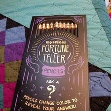 One Pkg/10 Mystical Fortune Teller Pencils-10 Unique Answers-MIOP-Great Gift