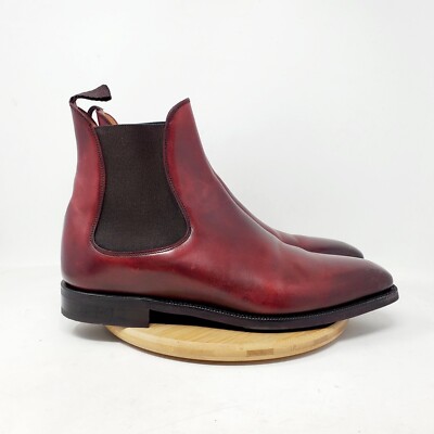 J Fitzpatrick Chelsea Boots Mens 10 E Alki MTO LPB Last City Rubber Sole Shoes