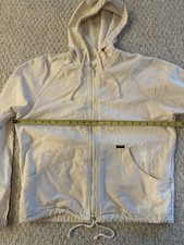 Vintage Alpha Beige Linen Canvas Mens Hoodie ...