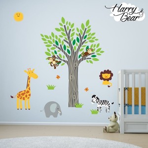 Kids Wall Stickers Children Wall Decals Forest Jungle ...