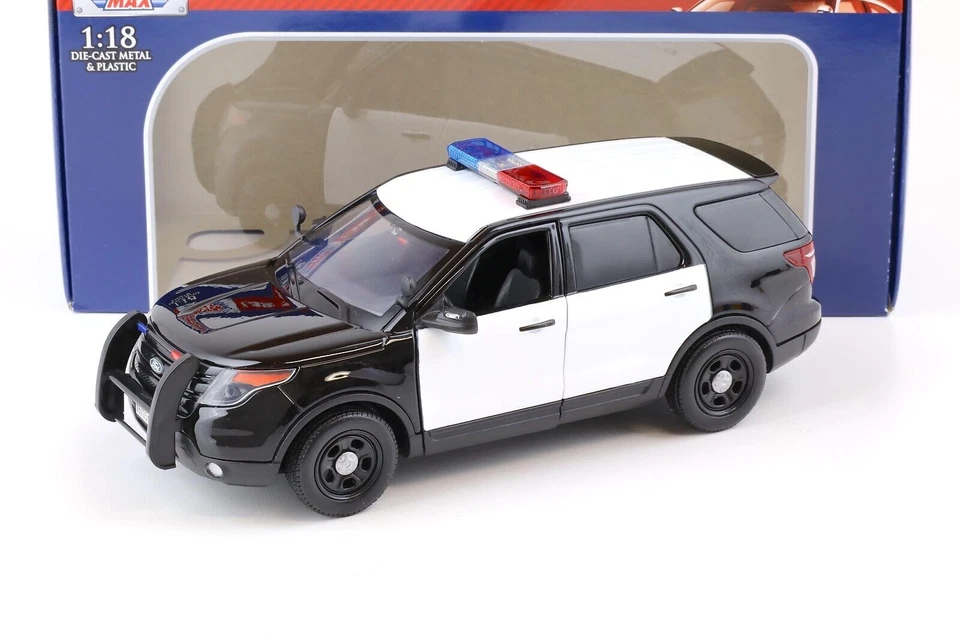 MOTORMAX 1:18 2015 FORD POLICE UTILITY SOUND & LIGHT 73996 - Image 2 of 4