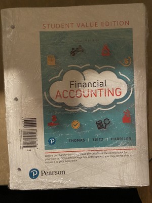 Student Value financial accounting textbook Pearson | eBay