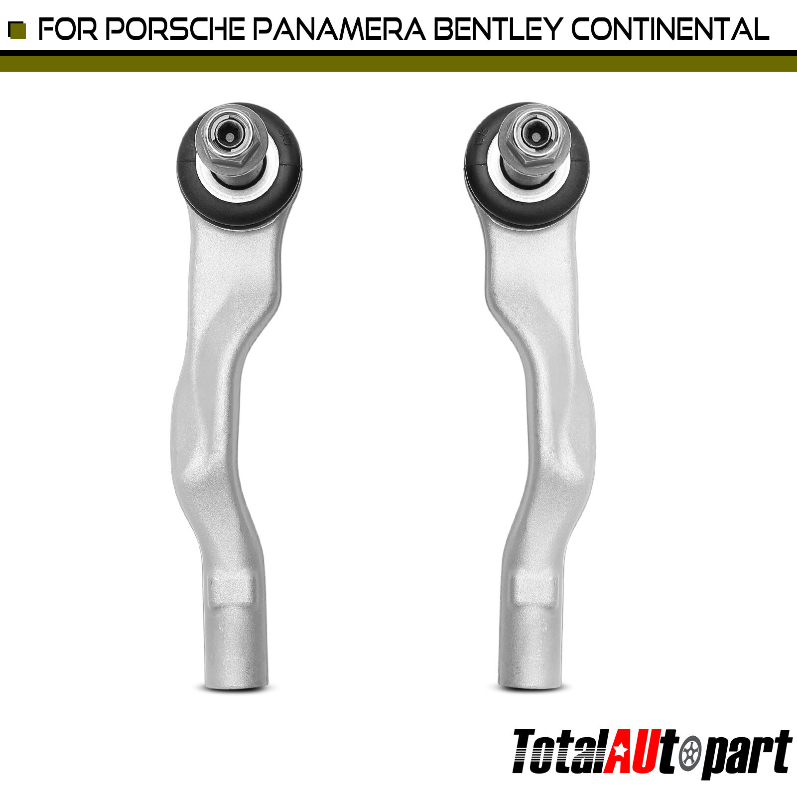 2Pcs Steering Tie Rod End for Porsche Panamera Bentley Continental Front Outer