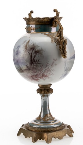 Signed Antique Sevres 9in Gold Gilt Ormolu w/ P. Roche Art France Early 1900s - Picture 11 of 24