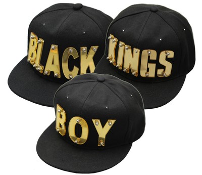 Basecap Cappi Schirmmütze Kappe Cap Mütze mit Aufdruck Black Boy Kings - im Set