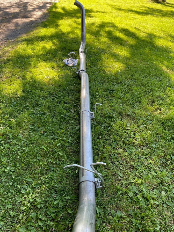 Exhaust Pipe Kit 2003-2007 Ford F250 F350 Powerstroke 6.0 409 Stainless Steel - Image 3 of 4