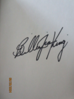 SIGNED All In: An Autobiography BILLIE JEAN KING 1st Edition DJ ...