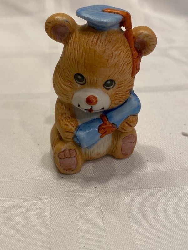 Vintage Russ Berrie Graduationj Sweet Bear Figurine Miniatures Gift