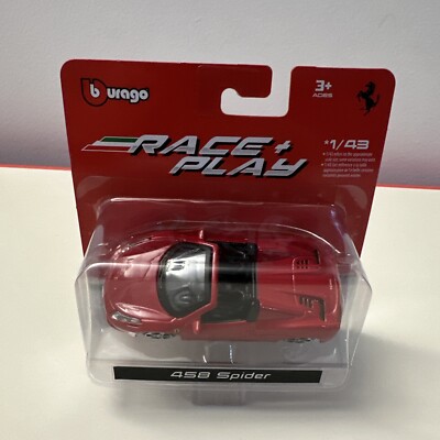 Burago 1/43 Race And Play Ferrari 458 Spider