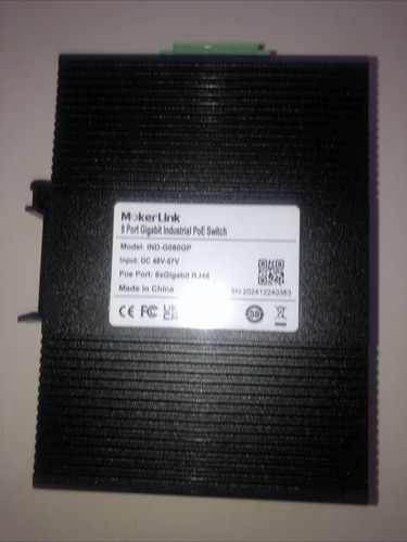 MokerLink IND-G080G 8 Port Industrial Gigabit Ethernet Switch G080G USA - Picture 4 of 4