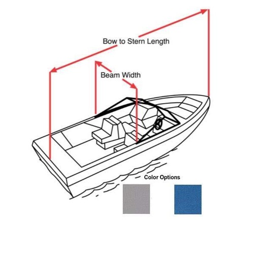 SBU Travel, Mooring, Storage Boat Cover fits Select Stratos Models - Picture 2 of 8