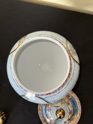 Vintage Antique Limoges China Biscuit/Cookie Jar w/Lid Beautiful - Picture 6 of 13