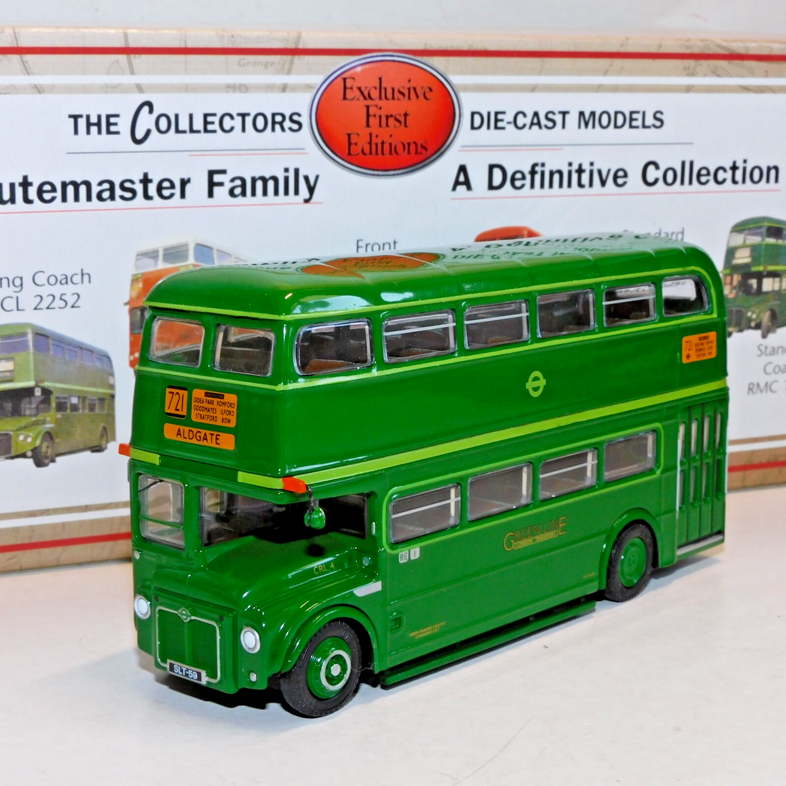 EFE RMC ROUTEMASTER PROTOTYPE CRL 4 GREEN LINE ROUTE 721 ALDGATE 1/76 35901