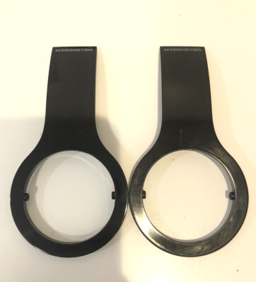 Set of 2 Original Monster Beats By Dre Solo HD Exterior Panel Part - Black