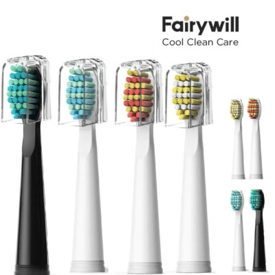 12x Fairywill Aufsteckbürsten Weiche & Harte Borsten Tiefenreinigung für 507 508