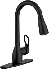 MOEN Kleo Single-Handle Pull-Down Sprayer Kitchen Faucet in Matte Black CA87011B