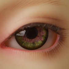 Dollmore MSD acrylic eyes OOAK 14mm - Optical Half Round Acrylic Eyes MA03