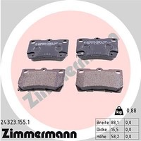 Zimmermann 24323.155.1 Bremsbelagsatz, Scheibenbremse FüR Lexus