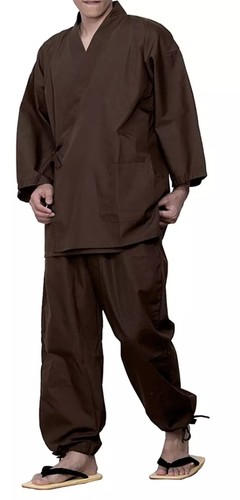 Japanese Traditional Working Wear Samue Clothing Relax Wear Polyester Japan New - Picture 9 of 24