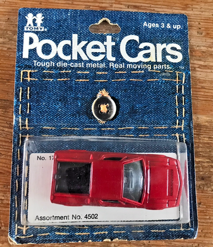 Tomy Pocket Cars Maserati Merak Red 177-F45 Toy Car Original Card Package