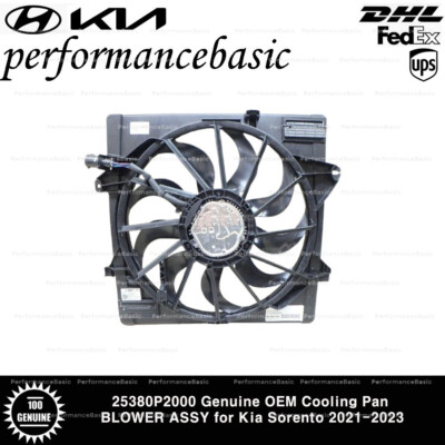 25380P2000 Genuine OEM Cooling Pan BLOWER ASSY for Kia Sorento 2021-2023
