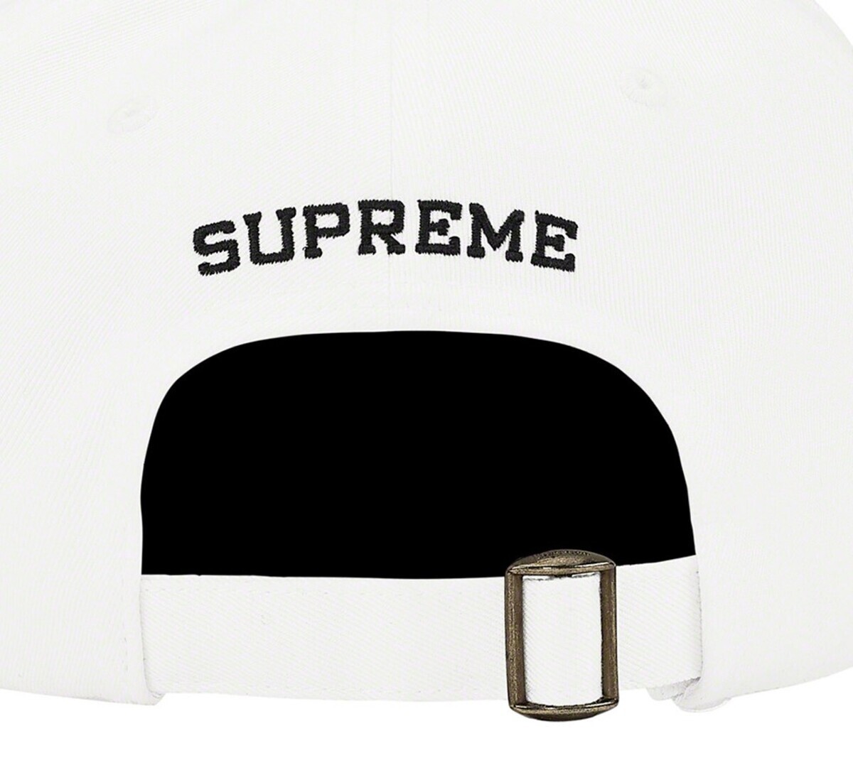 SUPREME 'Logo Acrylic Visor' 6-Panel Hat Cap White Strap Back SS20