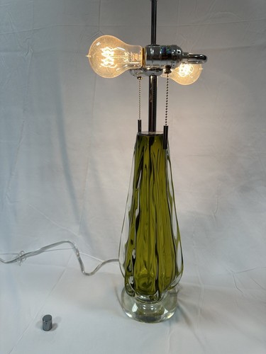 DIMOND MODENA FREE BLOWN GLASS TABLE LAMP IN GREEN WITH GREEN SHADE D2670 - Picture 16 of 21