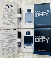 Calvin Klein DEFY Eau de Toilette & DEFY Eau de Parfum Sample Size (4pcs)