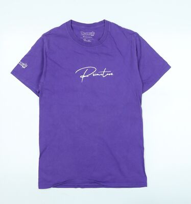 Dragon Ball Z Damen lila Baumwolle Basic T-Shirt Größe S Rundhals - Logo - primi