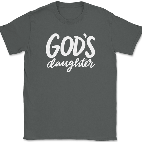 T-Shirt Gottes Tochter Christian Jesus Lobpreis Gottesdienst Gott Glaube Text T-Shirt - Bild 3 von 10