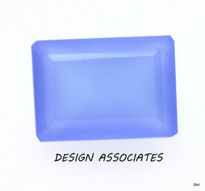 DARK BLUE CHALCEDONY 11X9 MM EMERALD OUTSTANDING BLUE COLOR (173475)