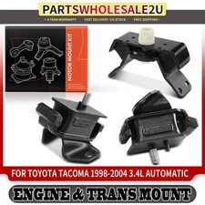 3x Engine Mount & Transmission Mount for Toyota Tacoma Pre Runner 3.4L Automatic